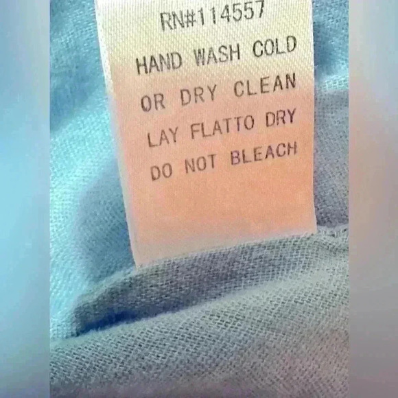 P Luka Milano Embroidered Linen Blend Dress Size M L Embossed Boho Short - Picture 4 of 8